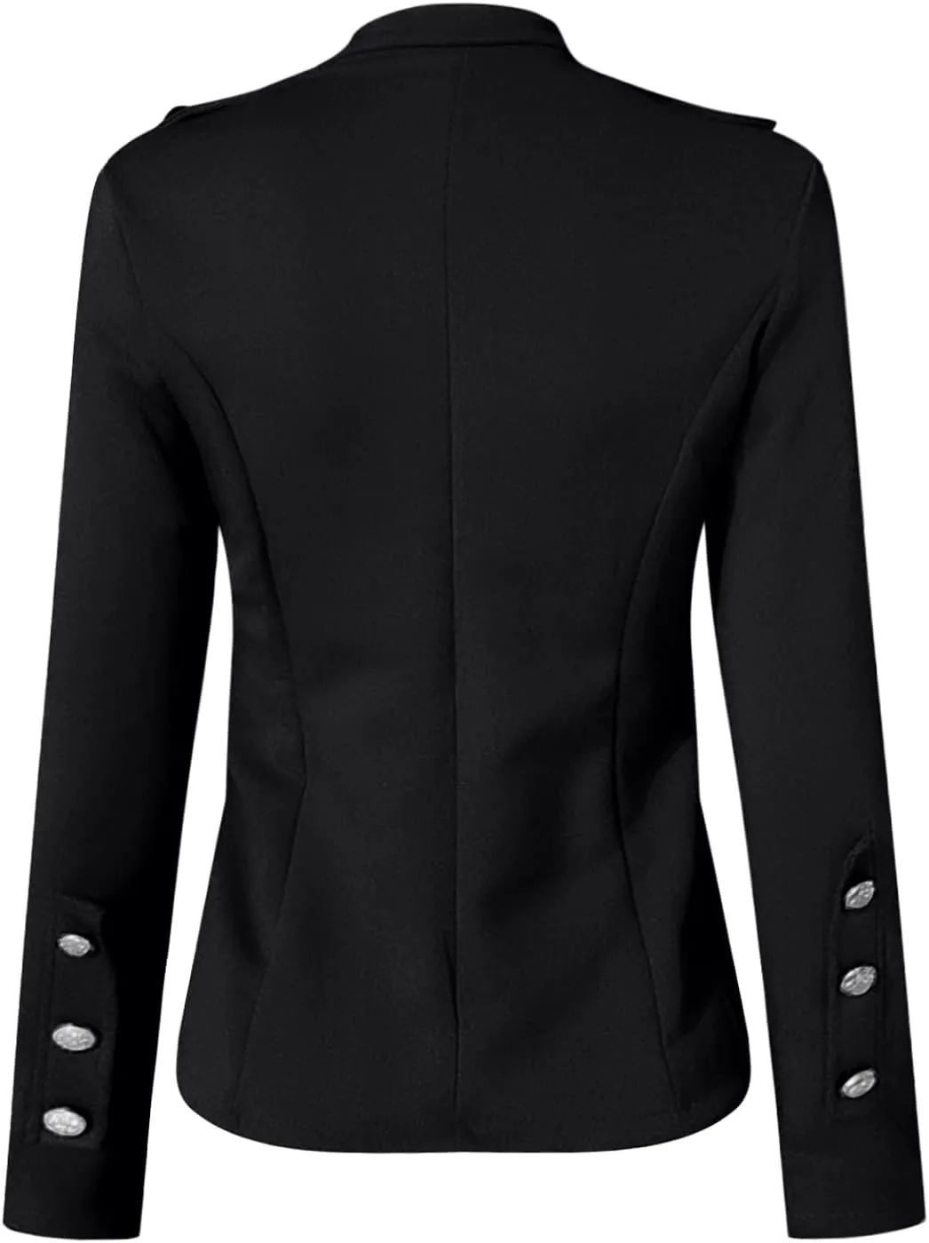Maryia 2021 Stylish Blazer Jackets for Women Long Sleeve Button Down Office Work Casual Small Suit Open Front Jacket