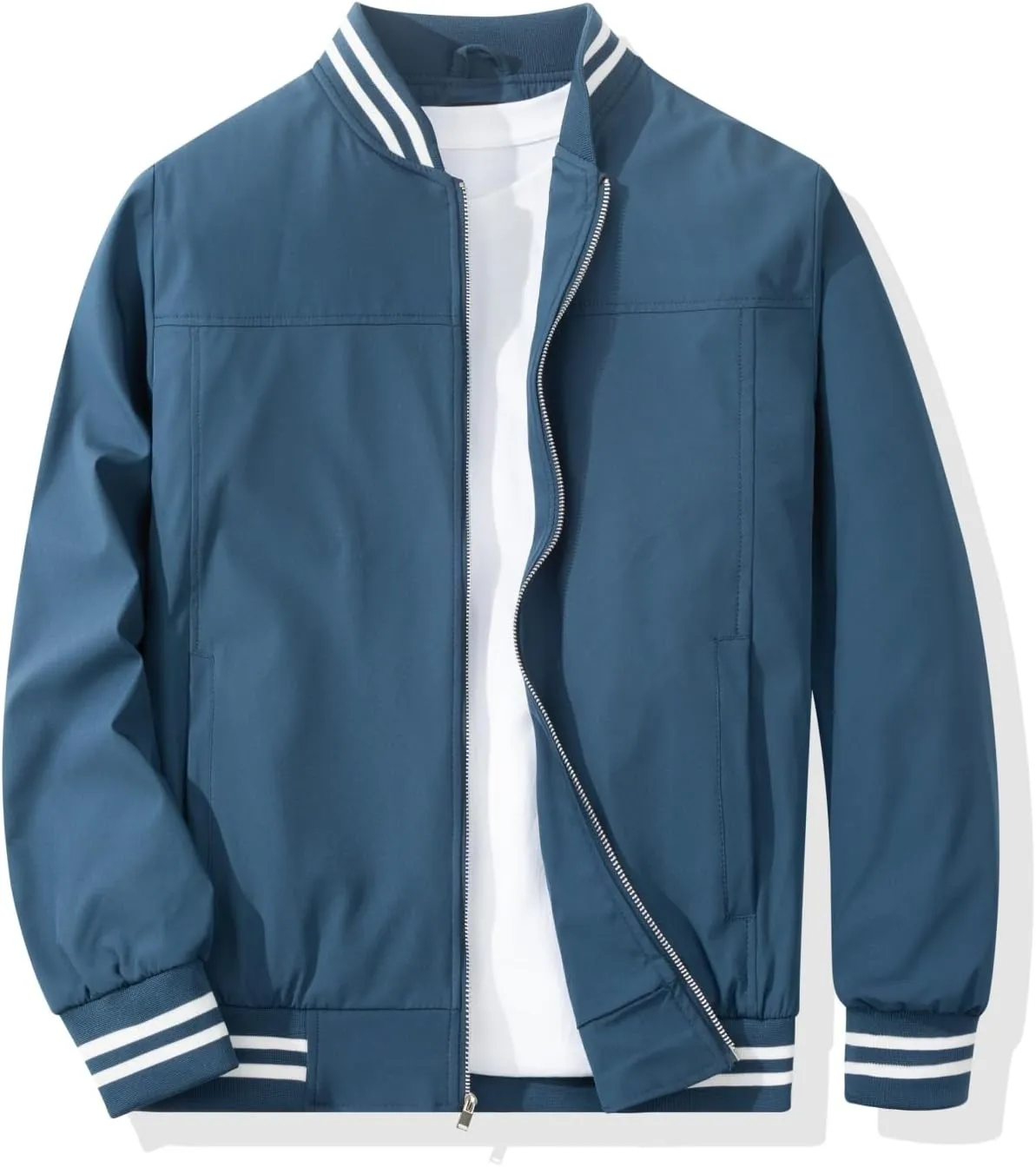 Men's Bomber Jacket Casual Stylish Lightweight Windbreaker Spring Fall Autumn Fashion Jackets