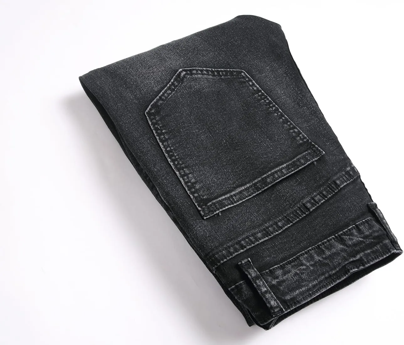 Men's Ripped Skinny Slim Fit Stretch Distressed Destroyed Jeans Denim Pants