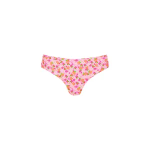Mid-Rise Brazilian Bikini Bottom - Frangipani Fever