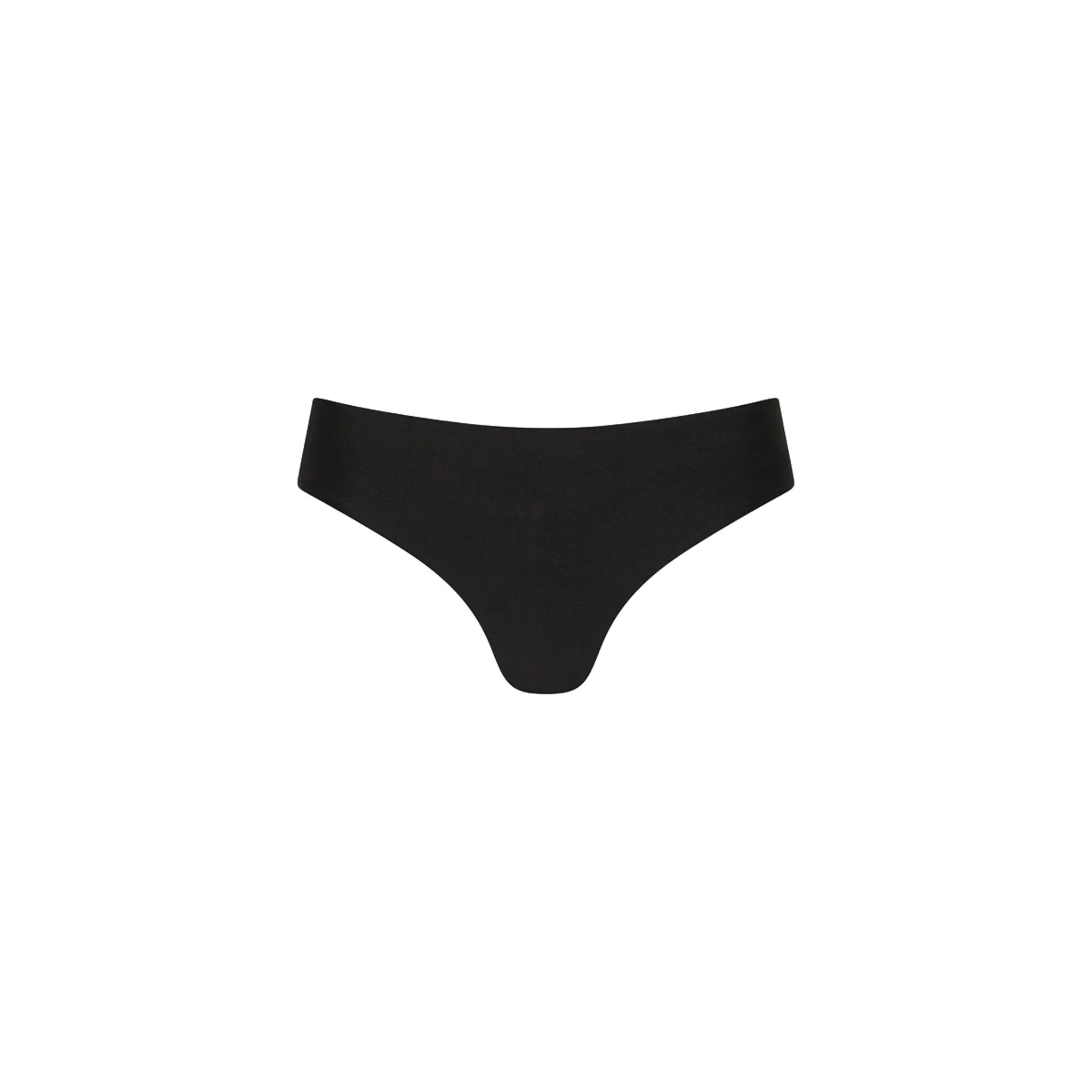Mid-Rise Brazilian Bikini Bottom - Moonlight Black