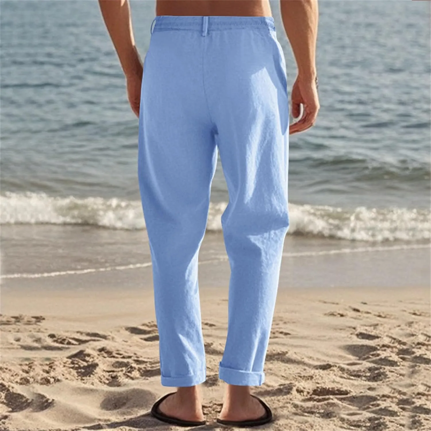 MIDOO Cargo Pant for Men Slim Fit Lightweight Hiking Travel Pant Breathable Athletic Fishing Active Joggers Zipper Pockets
