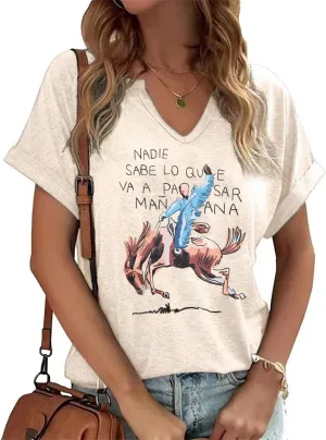 Nashville Music City T-Shirt Womens Country Music Oversized Shirts Rock Band Tshirt Vintage Guitar Wings Graphic Tees