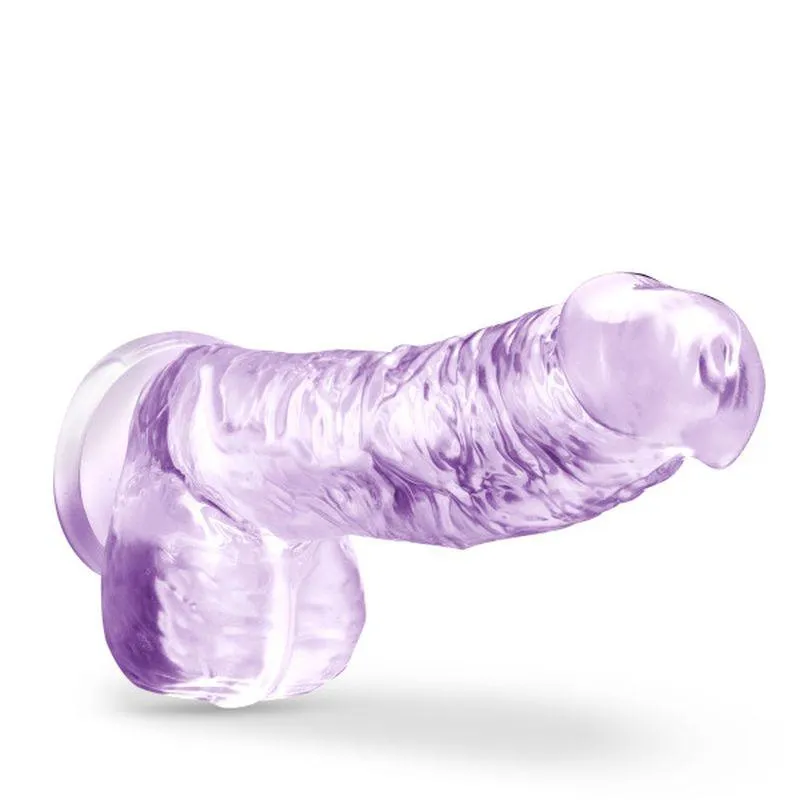 Naturally Yours 6" Crystaline Dildo Amethyst