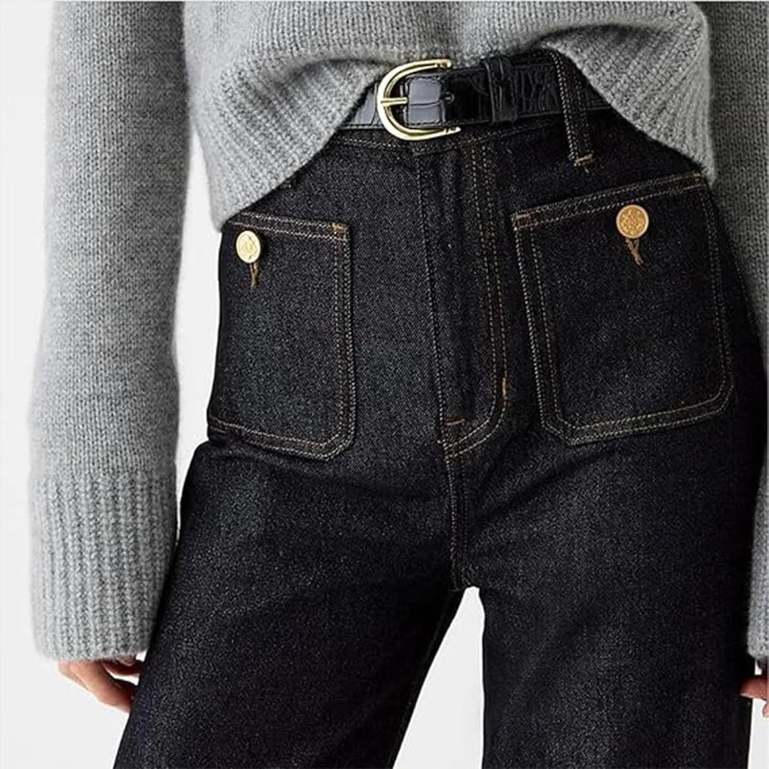 Oprah's Favorite - Tummy Control Sailor Wide Leg Trouser,Chiccurva Wide Leg Jeans,Oprah's Favorite Pants
