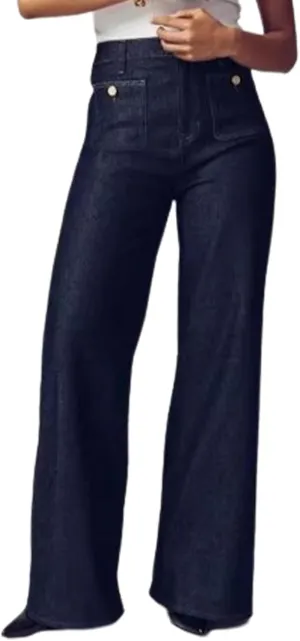 Oprah's Favorite - Tummy Control Sailor Wide Leg Trouser,Chiccurva Wide Leg Jeans,Oprah's Favorite Pants