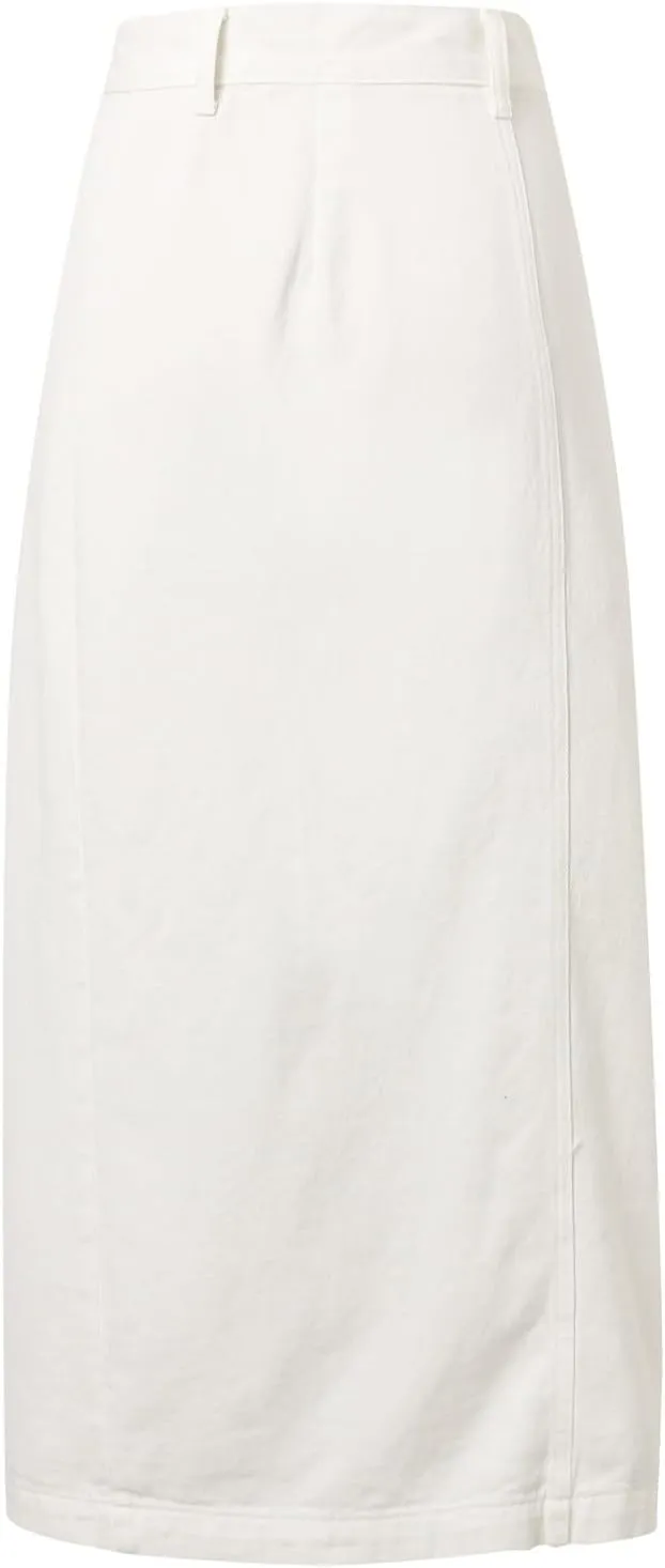 Outdoor Women's Irregular Split Denim High Waisted Skirt