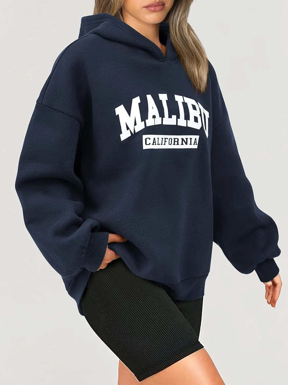 PRETTYGARDEN Womens Hoodies Long Sleeve Letter Sweatshirts 2024 Trendy Loose Fit Pullover Tops Fall Winter Outfits