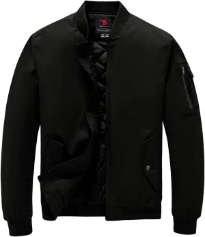 Rdruko Men's Winter Lightweight Bomber Jackets Windbreaker Golf Casual Fall Water Resistant Stylish Quilted Coat