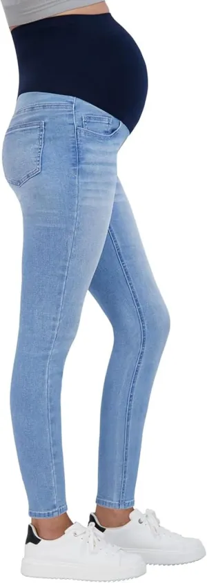 Savi Parker Womens Maternity Jeans Over The Belly - Pregnancy Clothes for All Seasons, Maternity Pants