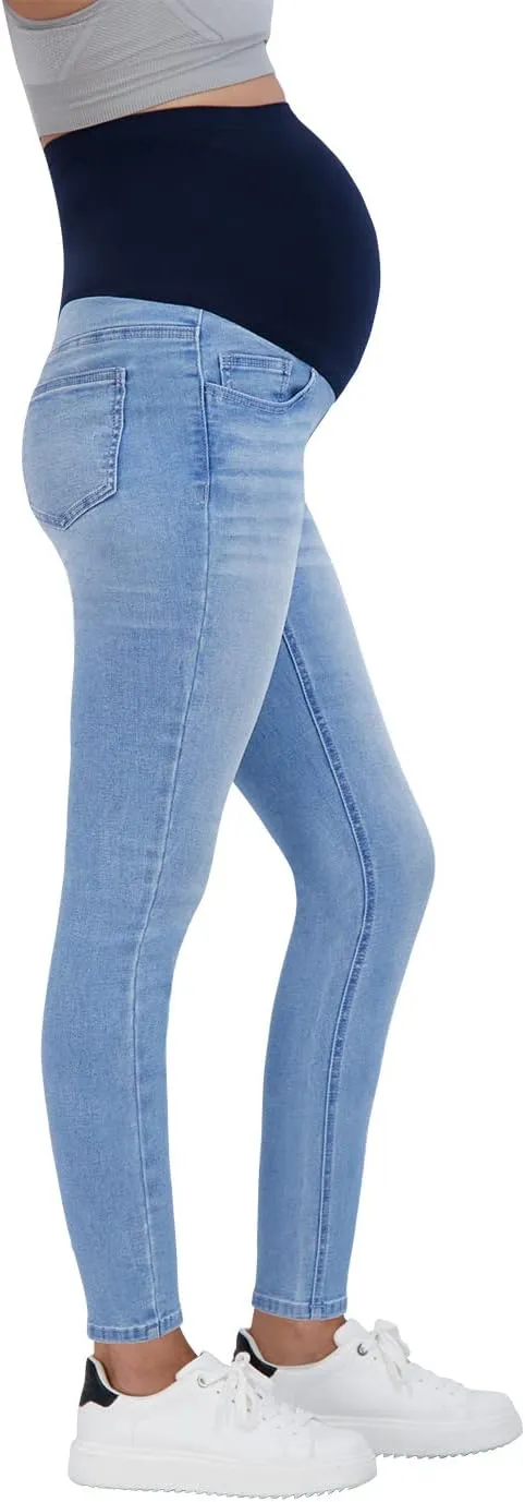 Savi Parker Womens Maternity Jeans Over The Belly - Pregnancy Clothes for All Seasons, Maternity Pants