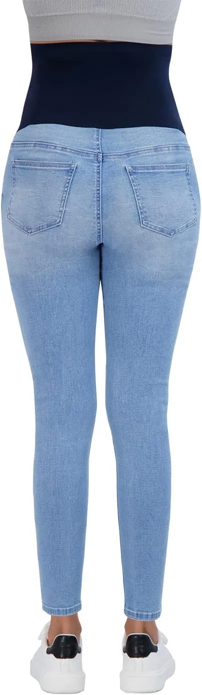 Savi Parker Womens Maternity Jeans Over The Belly - Pregnancy Clothes for All Seasons, Maternity Pants