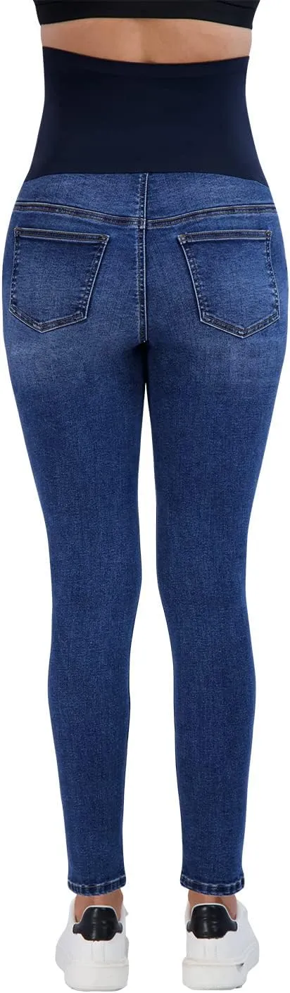 Savi Parker Womens Maternity Jeans Over The Belly - Pregnancy Clothes for All Seasons, Maternity Pants