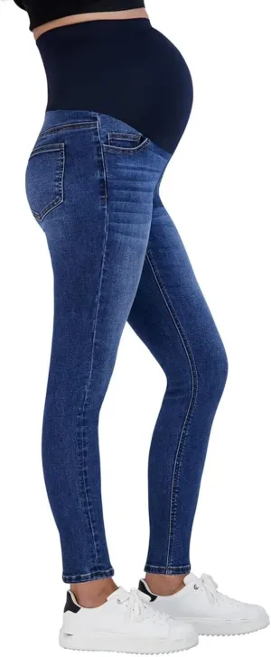 Savi Parker Womens Maternity Jeans Over The Belly - Pregnancy Clothes for All Seasons, Maternity Pants