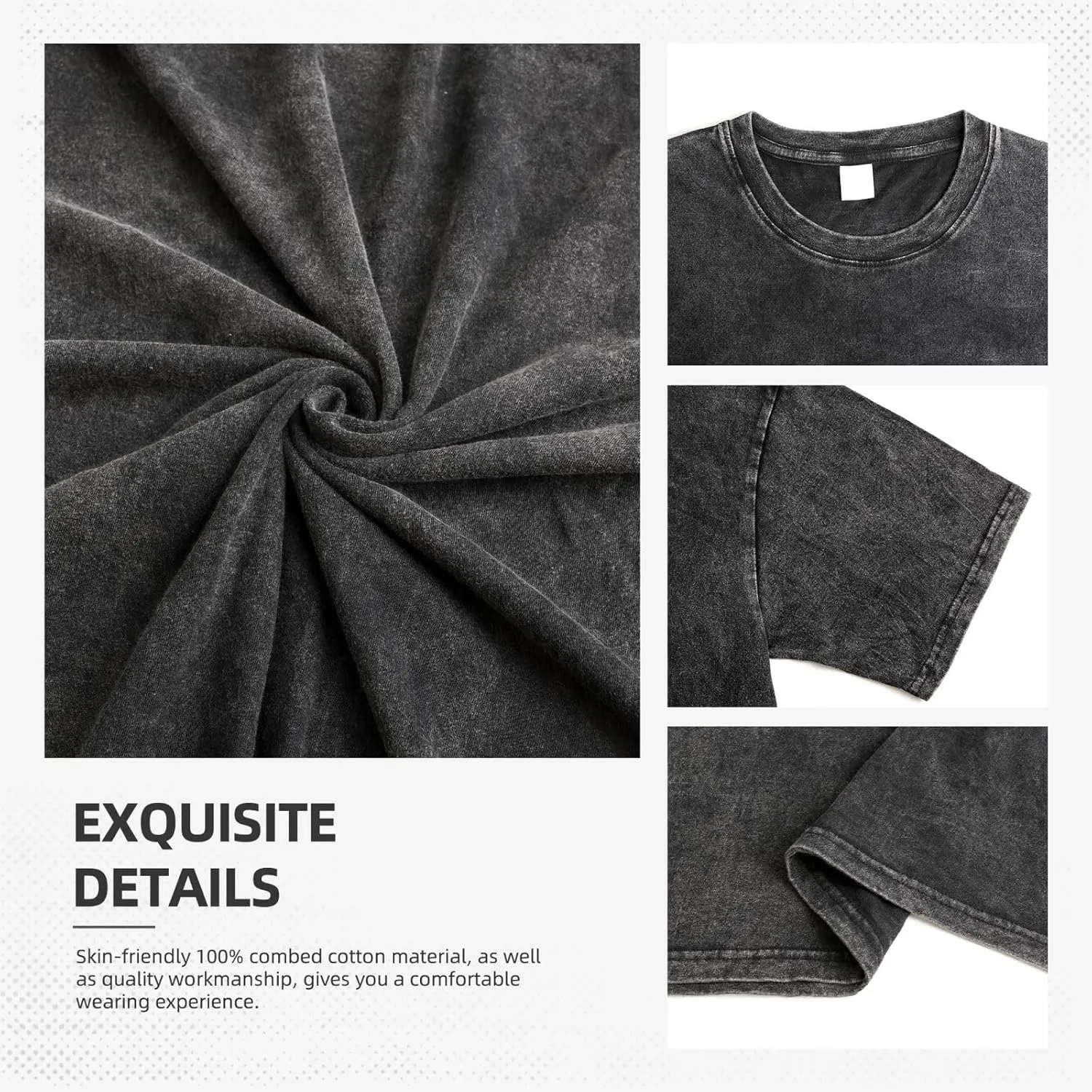 Shirt Men's Short Sleeve Summer Cotton Loose Fit Casual Graphic Tops