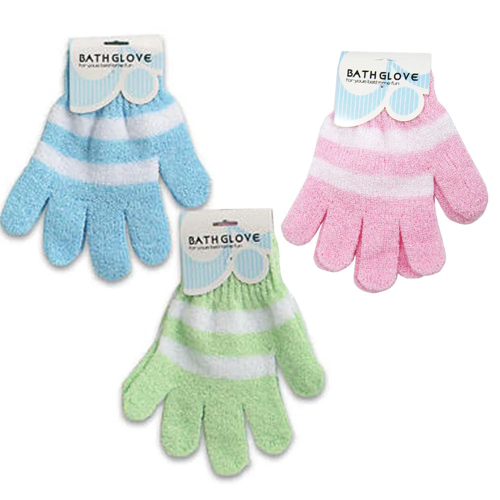 Shower Gloves 12 Pair Exfoliating Bath Gloves Body Scrub Beauty Spa Massage Skin