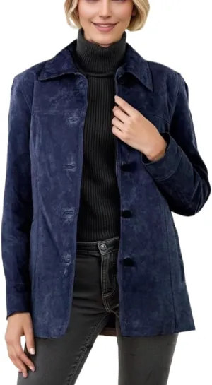 Suede Jacket Women Faux Suede Jacket Casual Old Money Aesthetic Y2k Oversized Leather Jackets for Women