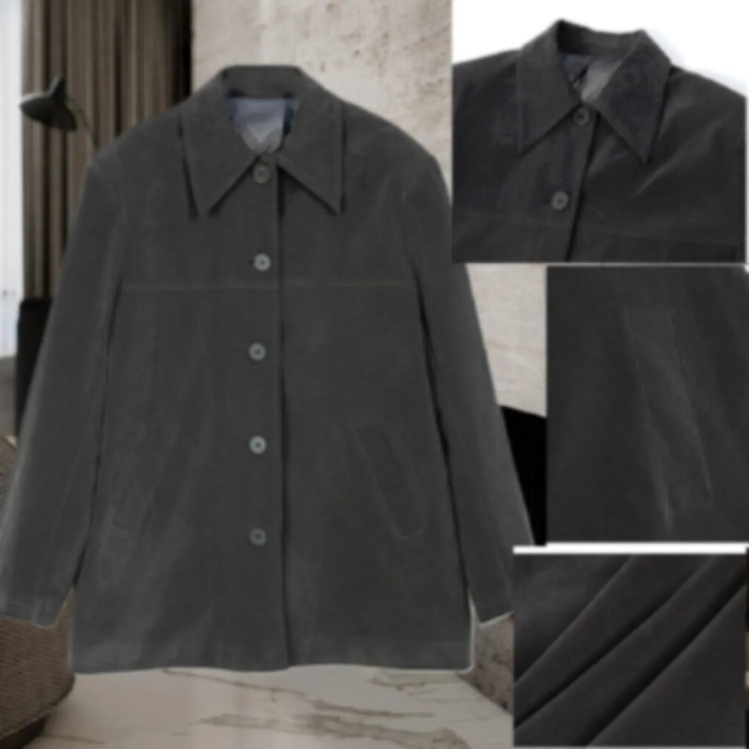 Suede Jacket Women Faux Suede Jacket Casual Old Money Aesthetic Y2k Oversized Leather Jackets for Women