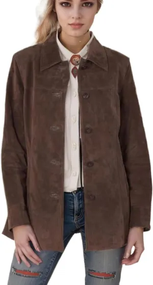 Suede Jacket Women Faux Suede Jacket Casual Old Money Aesthetic Y2k Oversized Leather Jackets for Women
