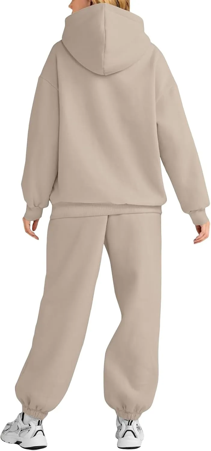 Sweat Suits for Womens 2 Piece Lounge Hoodie Sweatsuit Sets Oversized Sweatshirt Baggy Sweatsuit Casual Y2k Set