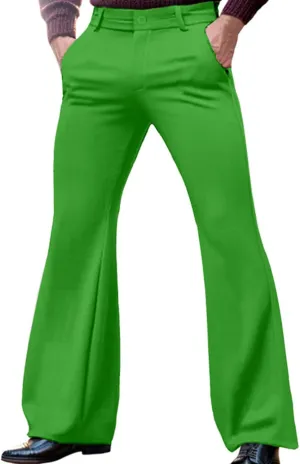 Thatrich Suit Pant Men Slim Fit Wide Leg Harem Pant Business Work Casual Trousers Retro Flared Formal Pant Comfy Lightweight