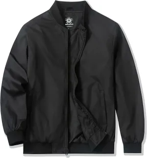 URBANFIND Men's Varsity Jacket Spring Fall Windbreaker Lightweight Bomber Jacket