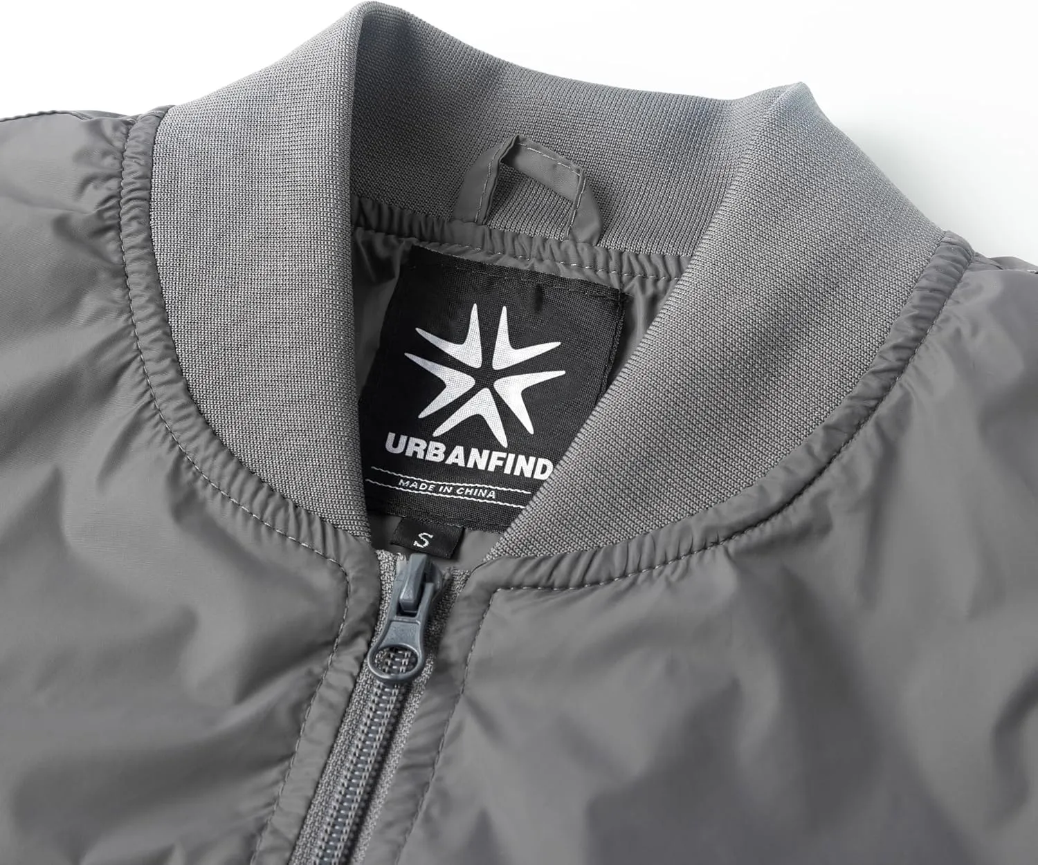 URBANFIND Men's Varsity Jacket Spring Fall Windbreaker Lightweight Bomber Jacket