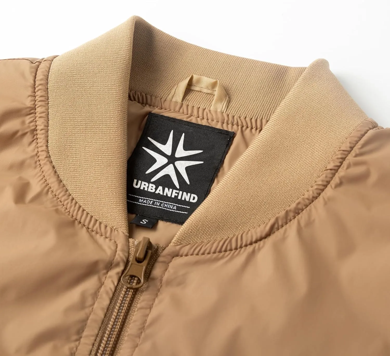 URBANFIND Men's Varsity Jacket Spring Fall Windbreaker Lightweight Bomber Jacket