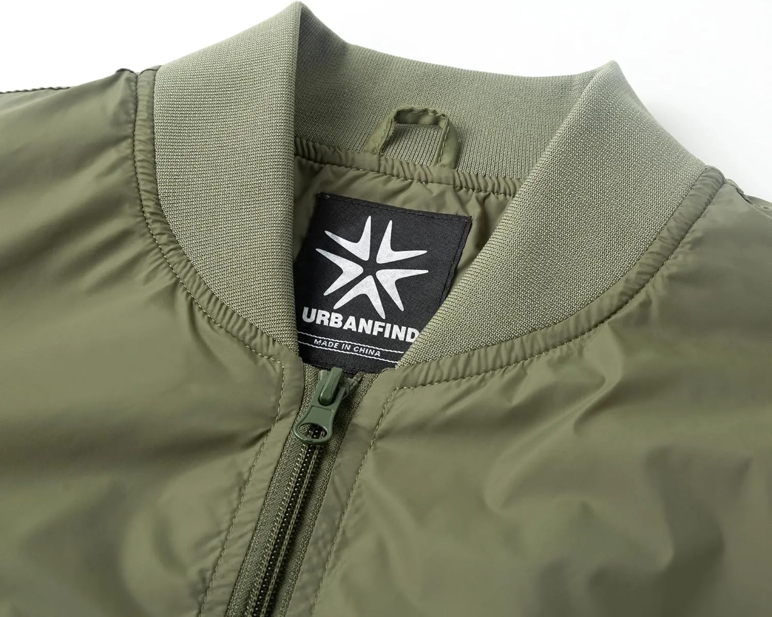 URBANFIND Men's Varsity Jacket Spring Fall Windbreaker Lightweight Bomber Jacket