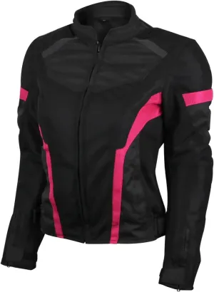 Vance Advance Womens All Weather Season CE Armor Mesh Motorcycle Biker Riding Jacket