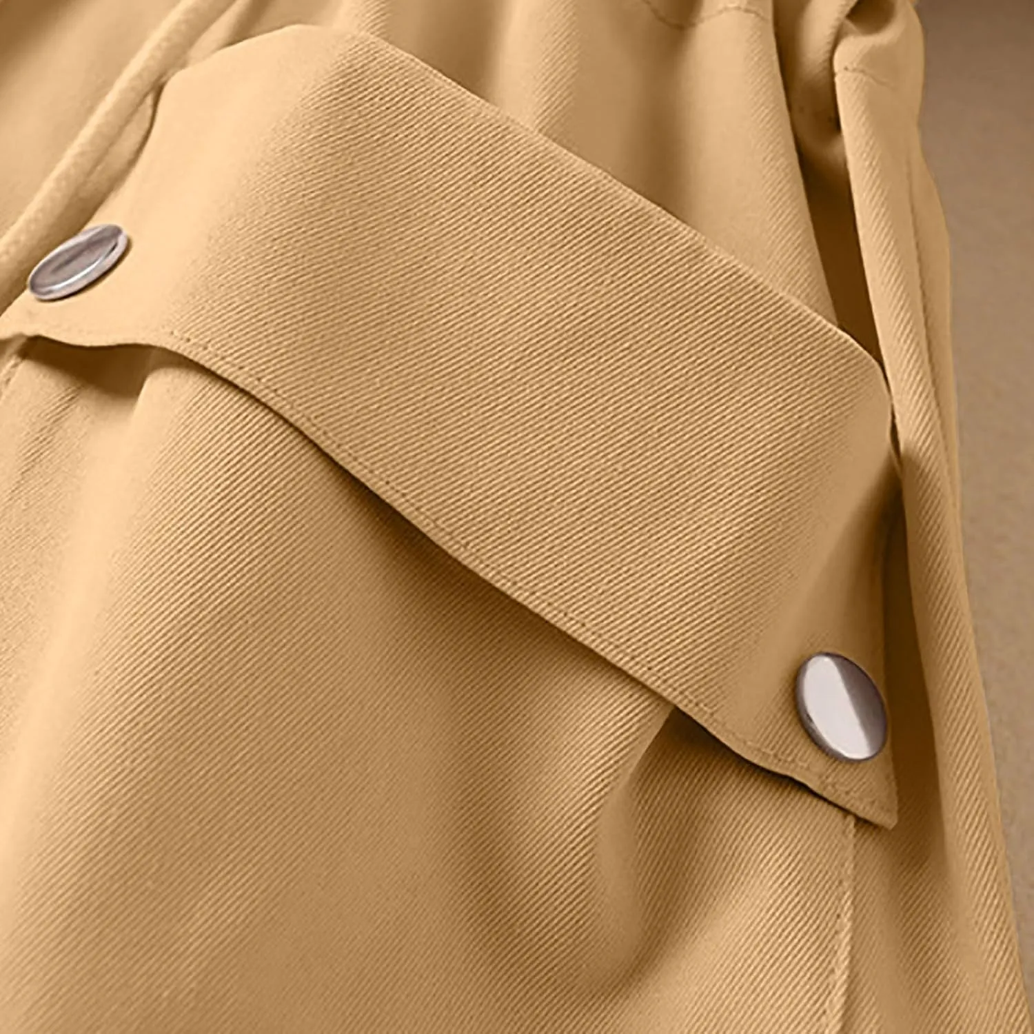 Windbreaker Jackets for Women Windproof Plus Size Casual Hoodie Coat Waterproof Trench Hiking Outdoor Raincoat