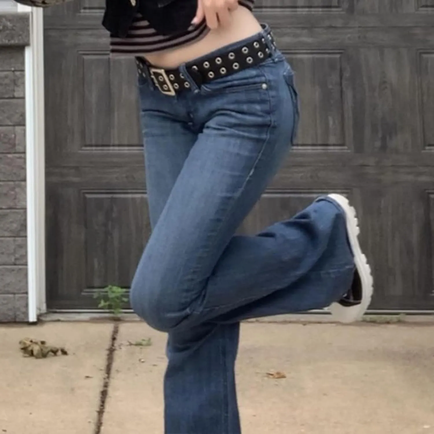 Women Baggy Jeans Y2K High Waist Straight Pants Vintage Wide Leg Denim Trousers Streetwear