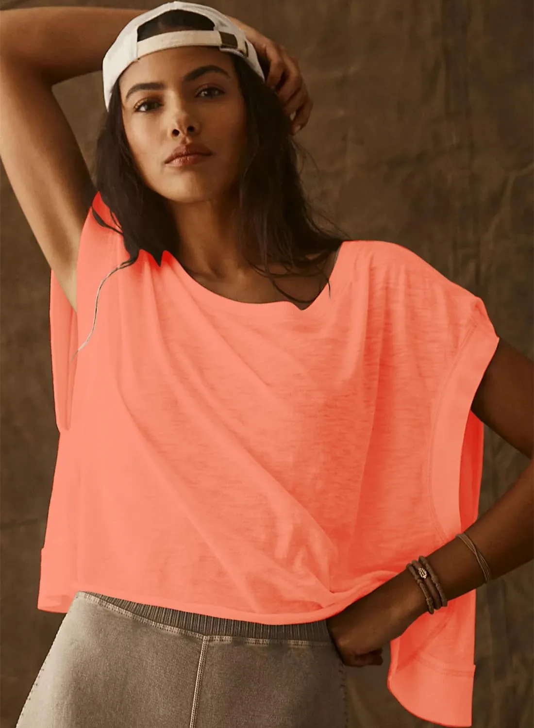 Women Short Sleeve Workout Shirts Open Back Tops Casual Yoga Y2k Athletic Gym Slouchy Crop Running Tees
