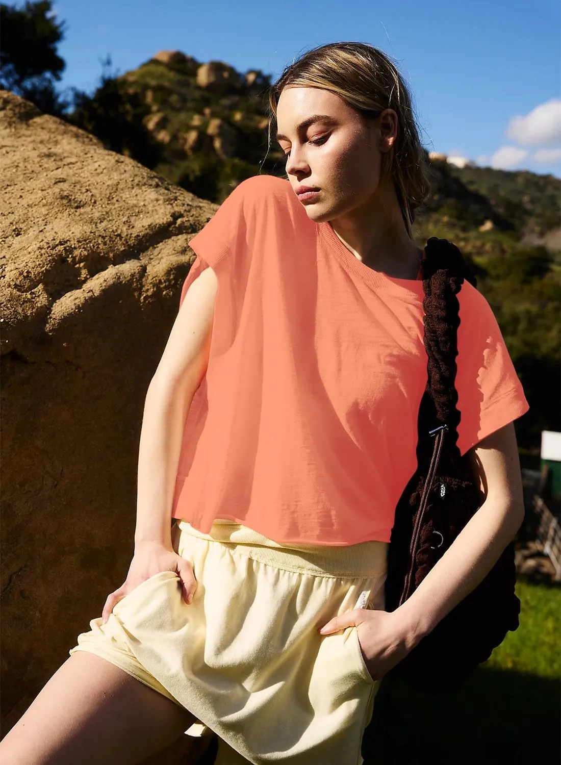 Women Short Sleeve Workout Shirts Open Back Tops Casual Yoga Y2k Athletic Gym Slouchy Crop Running Tees