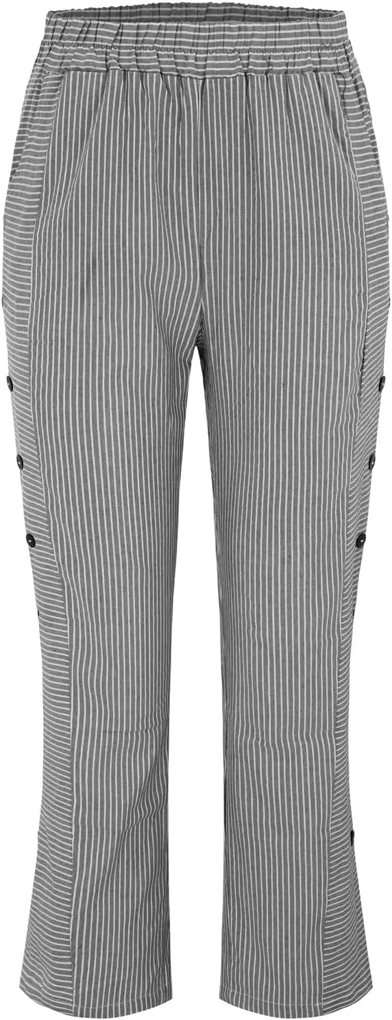 Womens Cotton Linen Palazzo Pants Loose Cotton and Linen Casual Pants Wide Leg Long Lounge Pant Trousers Straight