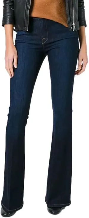 Women's Fashion High Waisted Wide Leg Bootcut Slim Denim Flare Bellbottom Jeans