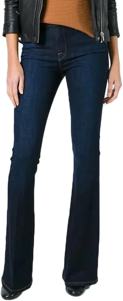 Women's Fashion High Waisted Wide Leg Bootcut Slim Denim Flare Bellbottom Jeans