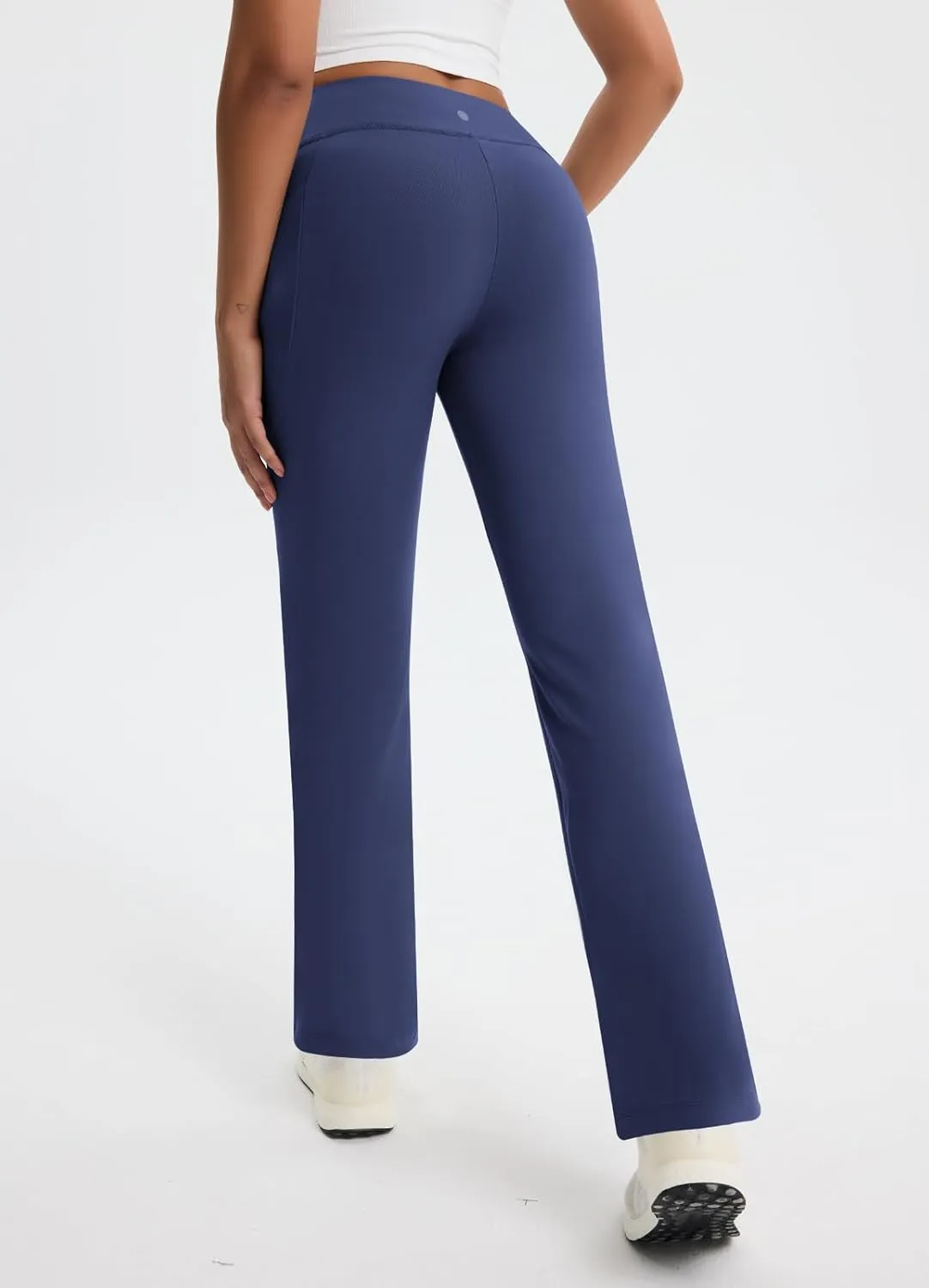 Women's Fleece Lined Pants Straight Leg Thermal Sweatpants Water Resistant Hiking Yoga Dress Pants Flare Leggings