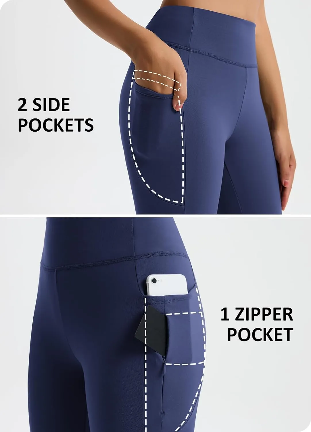 Women's Fleece Lined Pants Straight Leg Thermal Sweatpants Water Resistant Hiking Yoga Dress Pants Flare Leggings