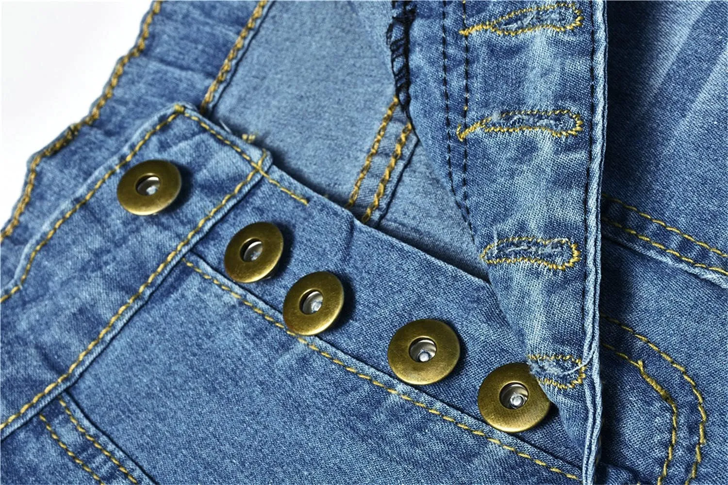 Women's Single-Breasted High Waist Jeans Bell Bottom Vintage Denim Trousers Hip Lift Boot Cut Stretchy Skinnydenim Pants
