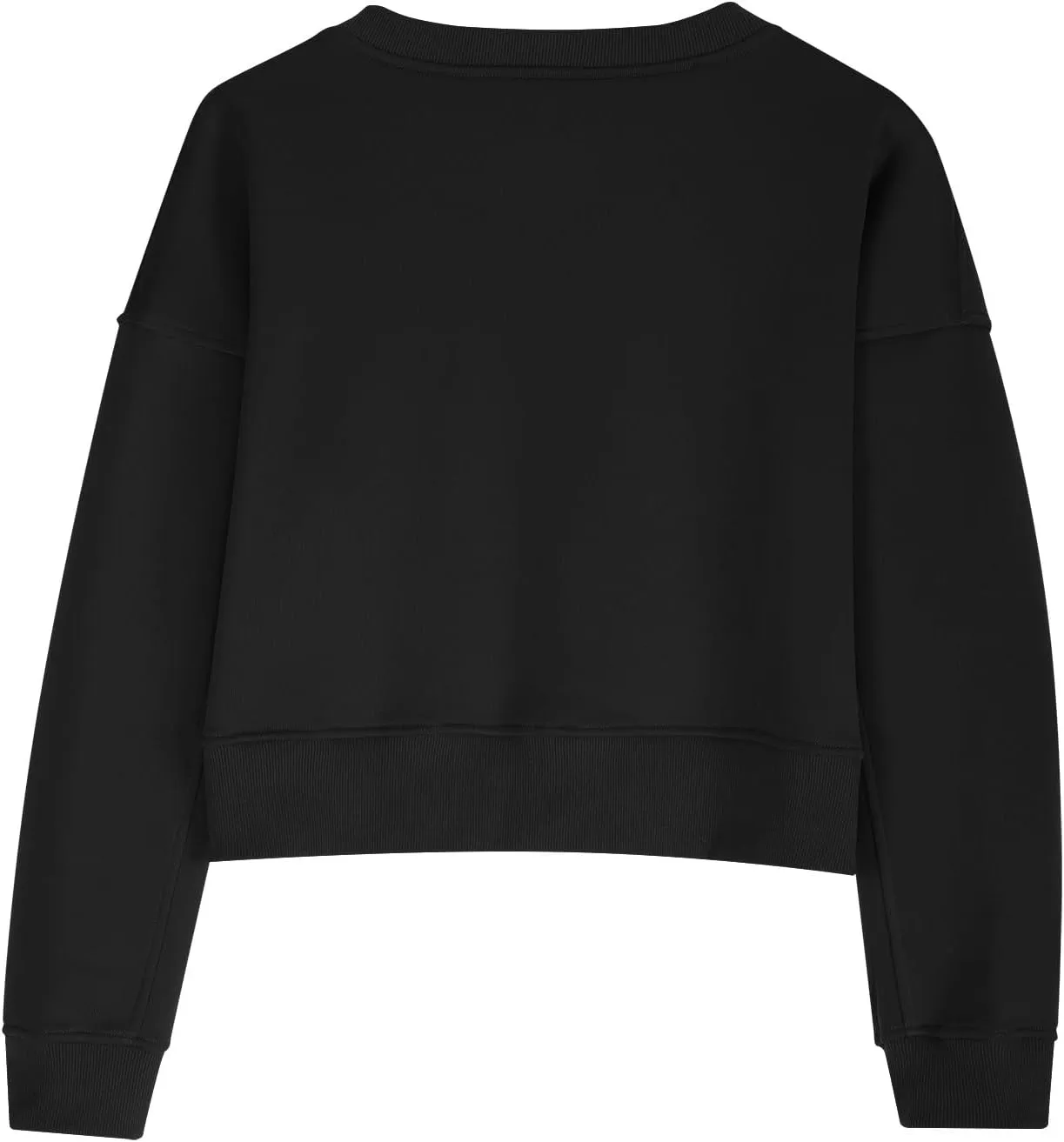 Women's Two Piece Outfits Long Sleeve Crop Sweatshirt and Jogger Pants Lounge Sweatsuit Sets Tracksuit with Pockets