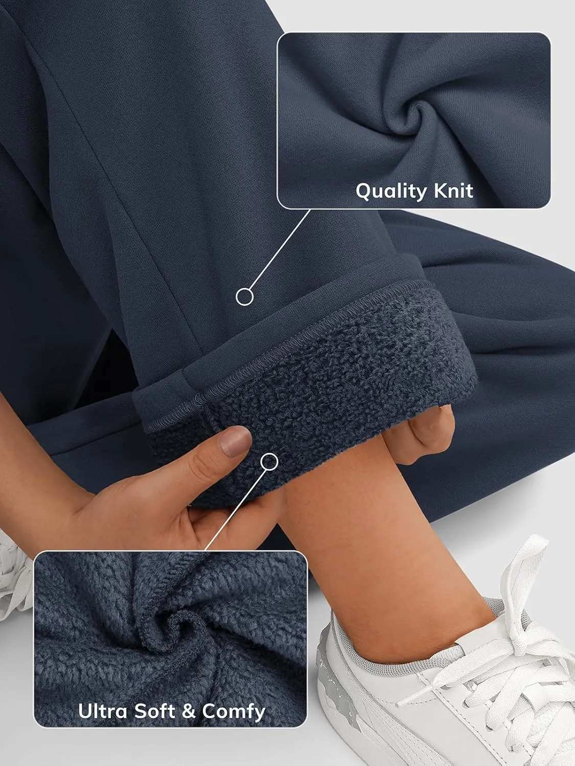 Womens Wide Leg Sweatpants High Waisted Baggy Lounge Pants Drawstring Fall Fashion Outfits 2025 Joggers