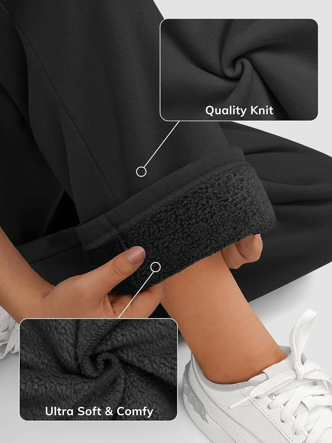 Womens Wide Leg Sweatpants High Waisted Baggy Lounge Pants Drawstring Fall Fashion Outfits 2025 Joggers