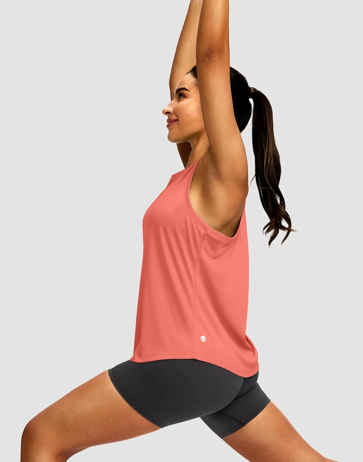 Women's Workout Tops Racerback Athletic Tank Tops Sleeveless Loose Fit Yoga Running Gym Shirts for Women