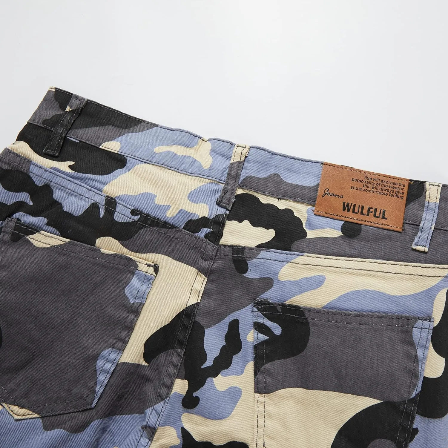 WULFUL Men's Slim Fit Skinny Stretch Comfy Jeans Denim Pants