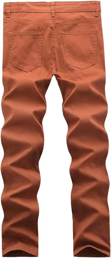 WULFUL Men's Slim Fit Skinny Stretch Comfy Jeans Denim Pants