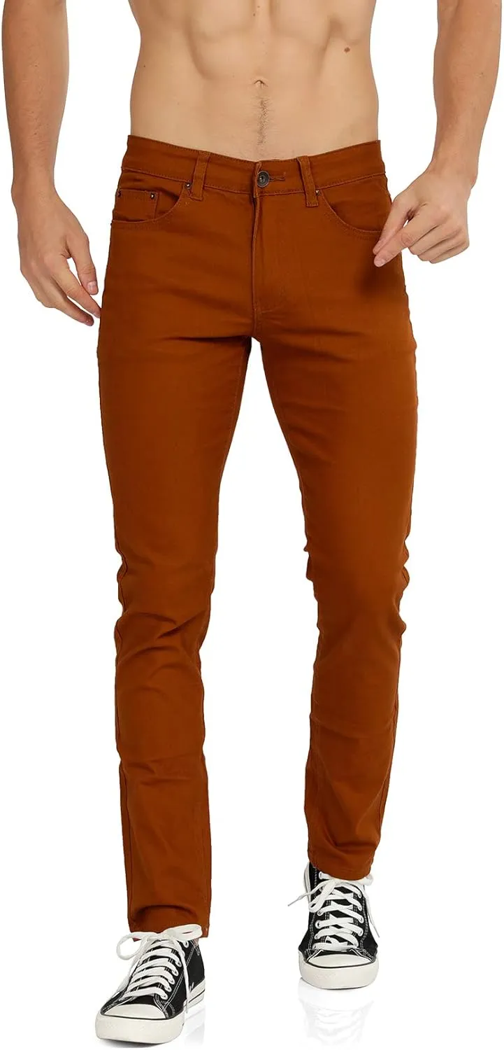 WULFUL Men's Slim Fit Skinny Stretch Comfy Jeans Denim Pants