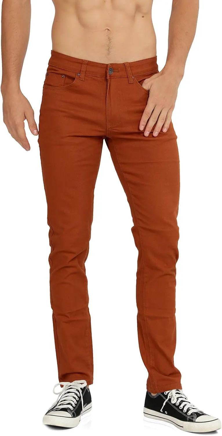 WULFUL Men's Slim Fit Skinny Stretch Comfy Jeans Denim Pants