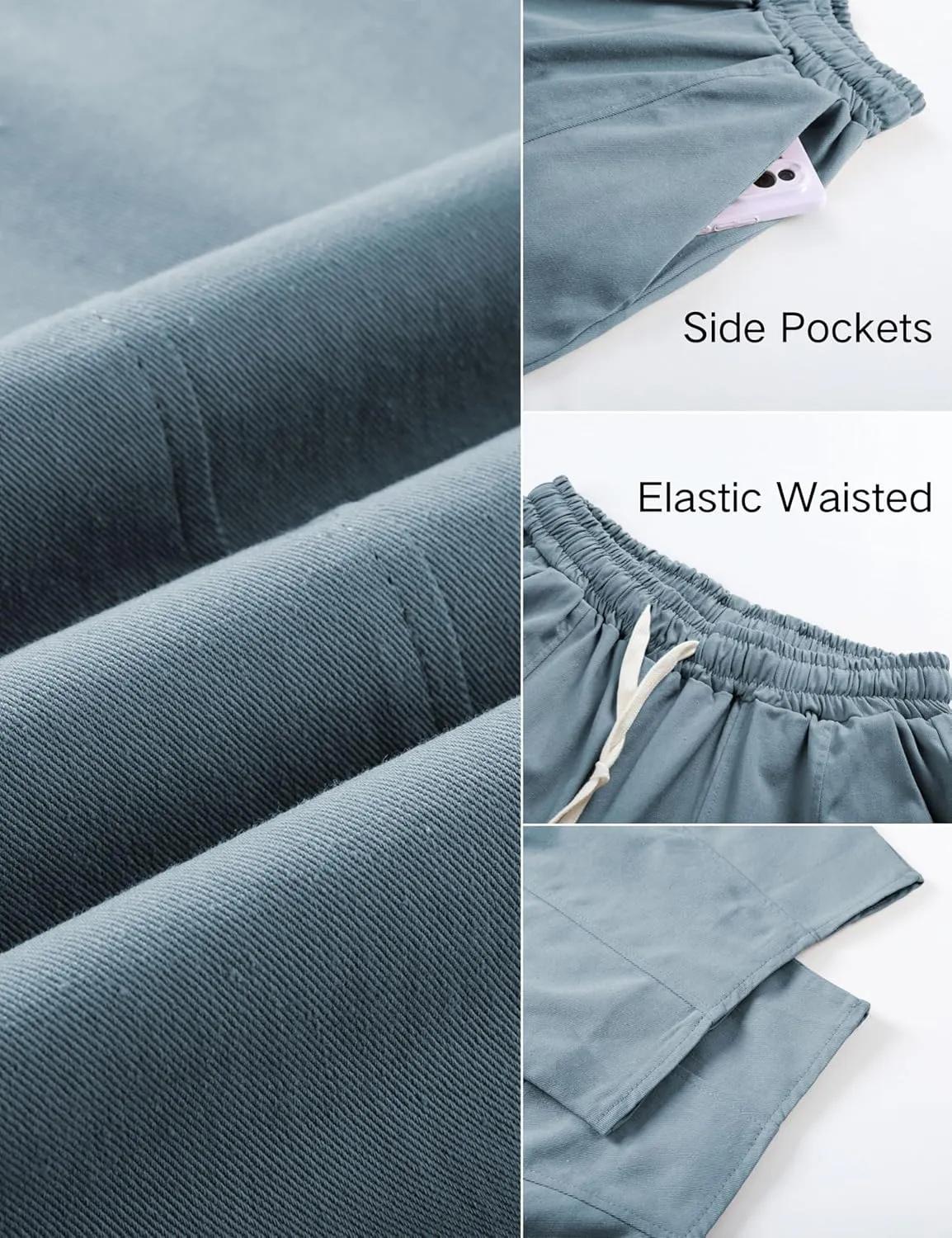 Xiaoxuemeng Barrel Jeans Women Cropped Cotton Wide Leg Pants High Waisted Denim Pants with Pockets