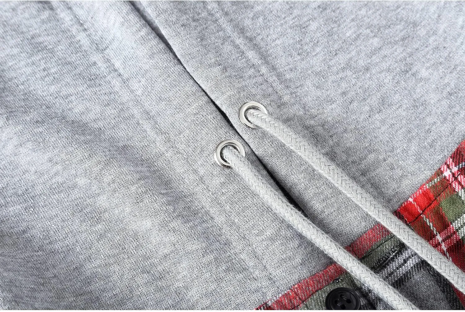 ZITY Men's Flannel Hoodie Shirts Casual Button Down Plaid Shirt Jackets for Men Long Sleeve Stylish Hooded with Pocket
